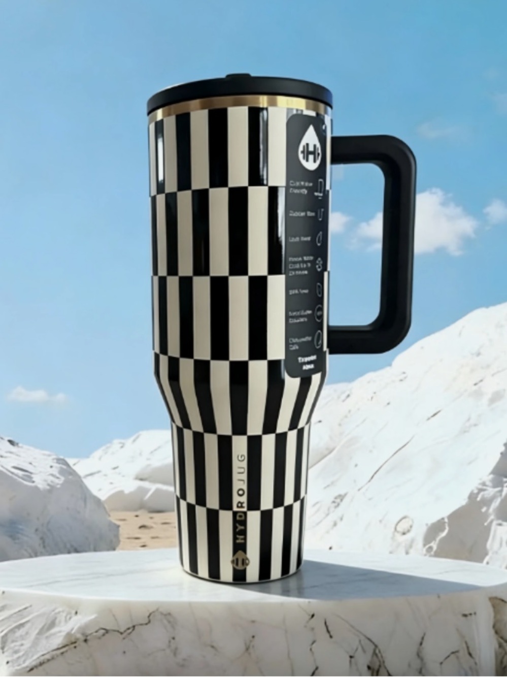 HydroJug Checkered Tumbler
